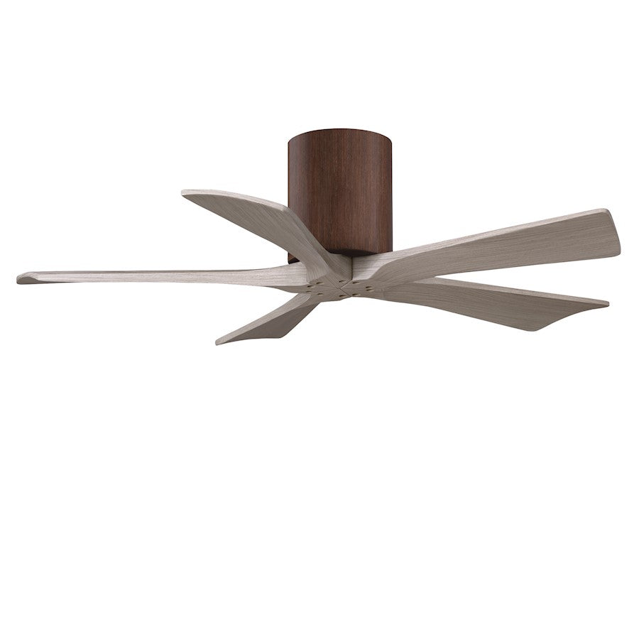 Matthews Fans Irene 5H 42in 5-Blade Ceiling Fan | Rustic Walnut & Gray Ash Solid Wood Blades | Living Room & Bedroom | Model IR5H-WN-GA-42