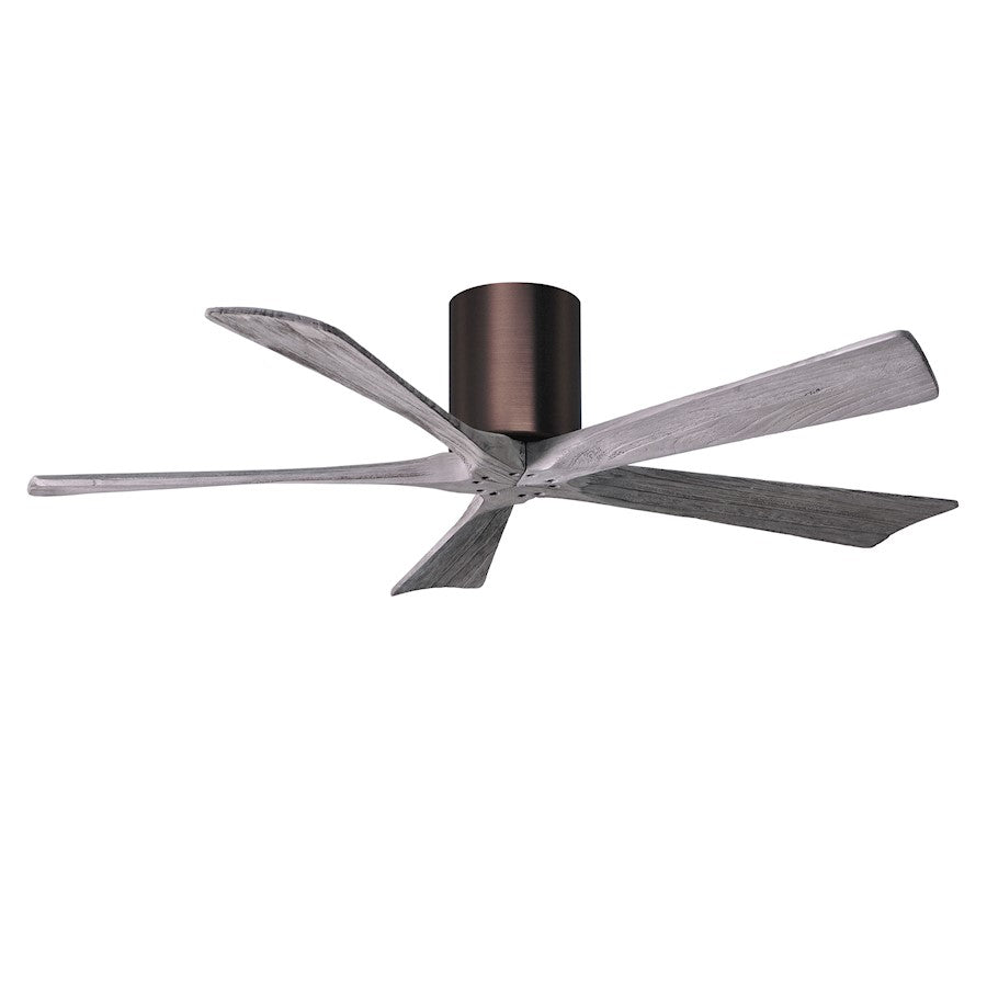 Matthews Fans Irene-5HLK 60in 5-Blade LED Ceiling Fan | Rustic Walnut Tone and Frosted Glass | Living Room & Bedroom | Model IR5HLK-WN-WA-60