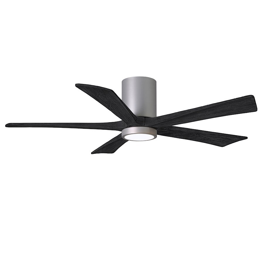 Matthews Fans Irene 5HLK 60in 5-Blade Ceiling Fan | Brushed Nickel and Matte White Wood Blades | Bedroom & Living Room | Model IR5HLK-BN-MWH-60