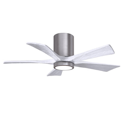 Matthews Fans Irene-5HLK 52in 5-Blade Ceiling Fan | Contemporary Light Maple and Walnut Tone Solid Wood | Living Room | Model IR5HLK-LM-WA-52