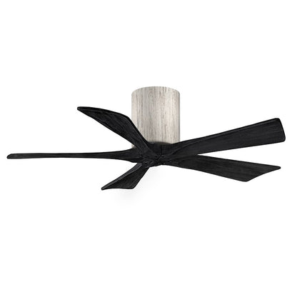 Matthews Fans Irene-5HLK 60in 5-Blade LED Ceiling Fan | Rustic Walnut Tone and Frosted Glass | Living Room & Bedroom | Model IR5HLK-WN-WA-60