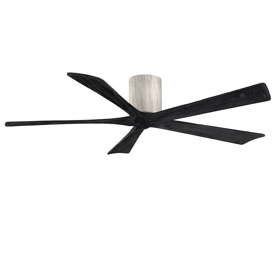 Matthews Fans Irene-5HLK 60in 5-Blade LED Ceiling Fan | Rustic Walnut Tone and Frosted Glass | Living Room & Bedroom | Model IR5HLK-WN-WA-60