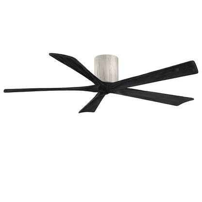 Matthews Fans Irene-5HLK 60in 5-Blade LED Ceiling Fan | Rustic Walnut Tone and Frosted Glass | Living Room & Bedroom | Model IR5HLK-WN-WA-60