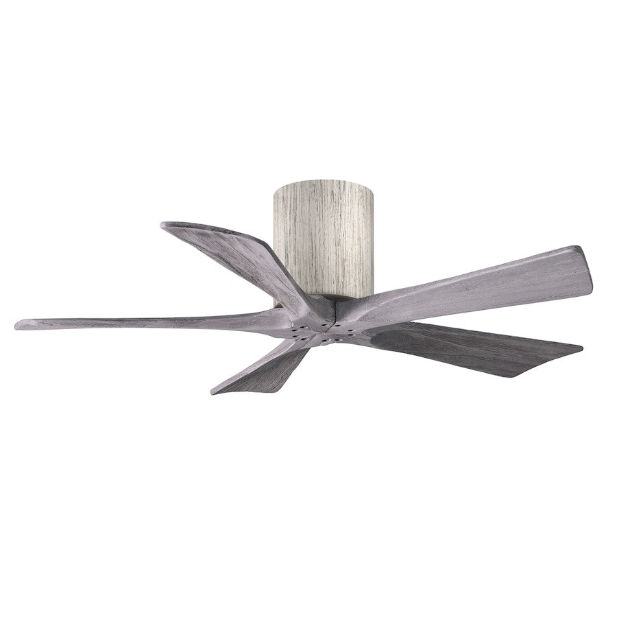 Matthews Fans Irene-5HLK 60in 5-Blade LED Ceiling Fan | Rustic Walnut Tone and Frosted Glass | Living Room & Bedroom | Model IR5HLK-WN-WA-60