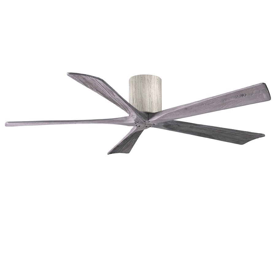 Matthews Fans Irene-5HLK 60in 5-Blade LED Ceiling Fan | Rustic Walnut Tone and Frosted Glass | Living Room & Bedroom | Model IR5HLK-WN-WA-60