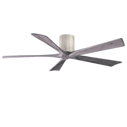 Matthews Fans Irene-5HLK 60in 5-Blade LED Ceiling Fan | Rustic Walnut Tone and Frosted Glass | Living Room & Bedroom | Model IR5HLK-WN-WA-60