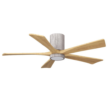 Matthews Fans Irene-5HLK 52in 5-Blade Flush Mount Ceiling Fan | Barn Wood and Light Maple Wood | Covered Patio & Large Living | Model IR5HLK-BW-LM-52
