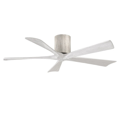 Matthews Fans Irene-5HLK 60in 5-Blade LED Ceiling Fan | Rustic Walnut Tone and Matte White Solid Wood | Living Room | Model IR5HLK-WN-MWH-60