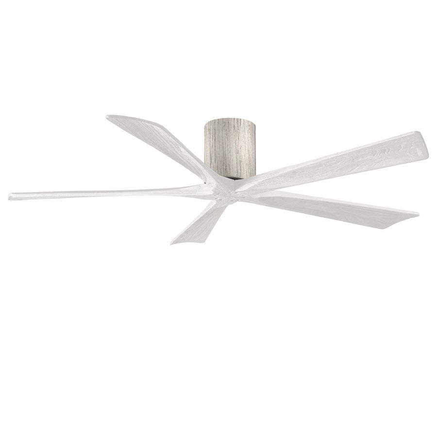 Matthews Fans Irene-5HLK 60in 5-Blade LED Ceiling Fan | Rustic Walnut Tone and Matte White Solid Wood | Living Room | Model IR5HLK-WN-MWH-60