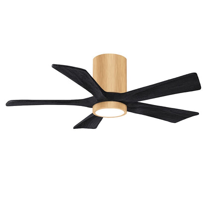 Matthews Fans Irene-5HLK 52in 5-Blade Ceiling Fan | Contemporary Light Maple and Walnut Tone Solid Wood | Living Room | Model IR5HLK-LM-WA-52