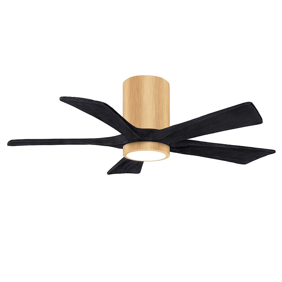 Matthews Fans Irene-5HLK 52in 5-Blade Ceiling Fan | Contemporary Light Maple and Walnut Tone Solid Wood | Living Room | Model IR5HLK-LM-WA-52