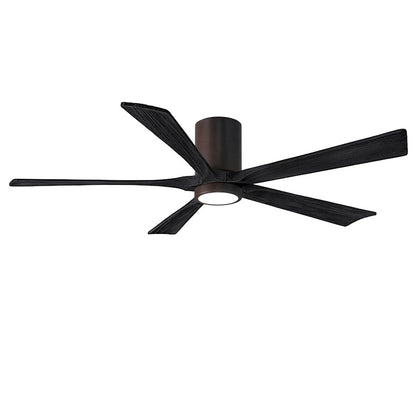Matthews Fans Irene 5HLK 60in 5-Blade Ceiling Fan | Textured Bronze and Matte White Wood Blades | Bedroom & Living Room | Model IR5HLK-TB-MWH-60