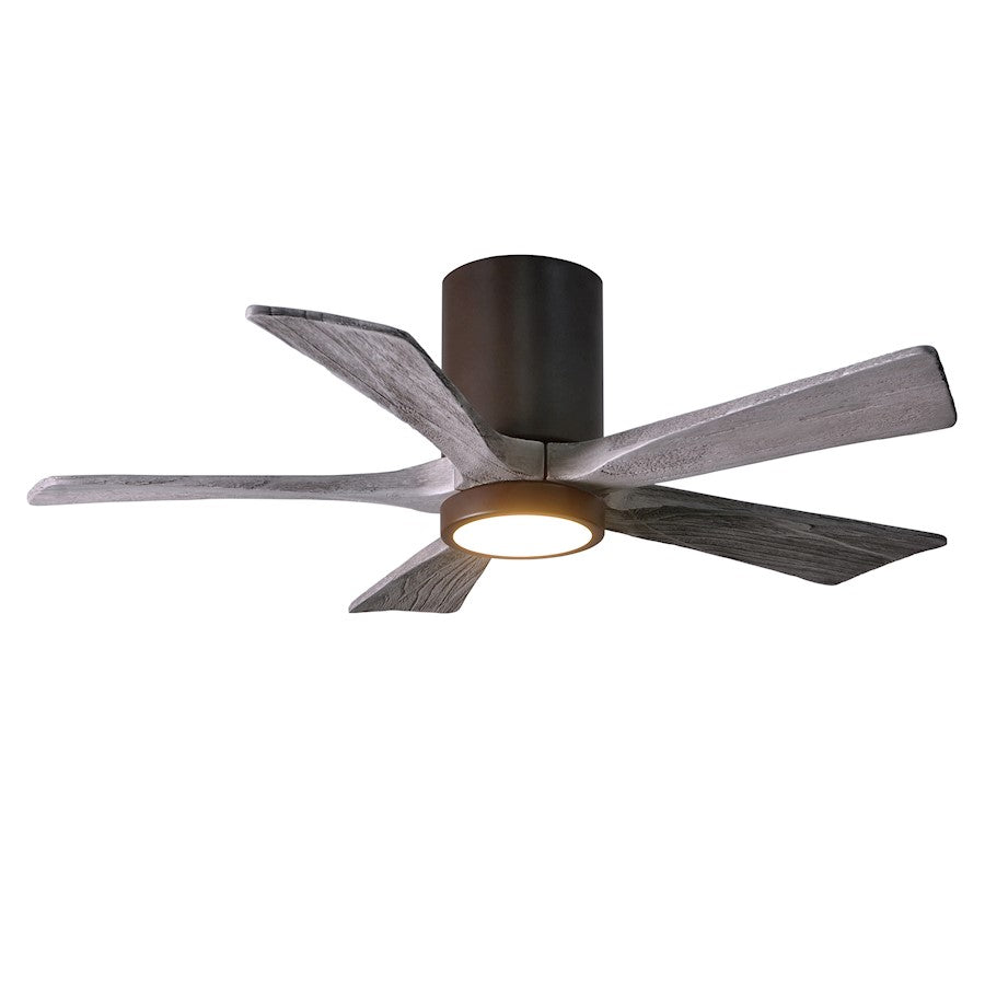 Matthews Fan Irene-5HLK 52in 5-Blade Ceiling Fan | Textured Bronze and Barn Wood Tone Wood Blades | Bedroom & Living Room | D | Model IR5HLK-TB-BW-52