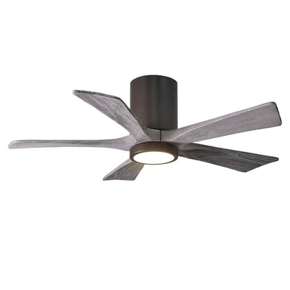 Matthews Fan Irene-5HLK 52in 5-Blade Ceiling Fan | Textured Bronze and Barn Wood Tone Wood Blades | Bedroom & Living Room | D | Model IR5HLK-TB-BW-52