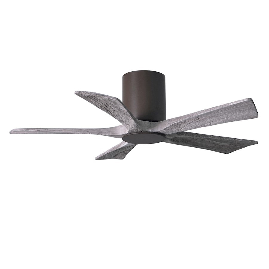 Matthews Fan Irene-5HLK 52in 5-Blade Ceiling Fan | Textured Bronze and Barn Wood Tone Wood Blades | Bedroom & Living Room | D | Model IR5HLK-TB-BW-52