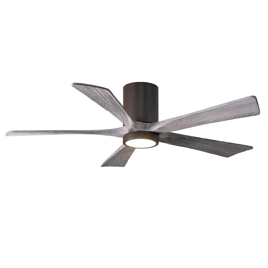 Matthews Fan Irene-5HLK 52in 5-Blade Ceiling Fan | Textured Bronze and Barn Wood Tone Wood Blades | Bedroom & Living Room | D | Model IR5HLK-TB-BW-52
