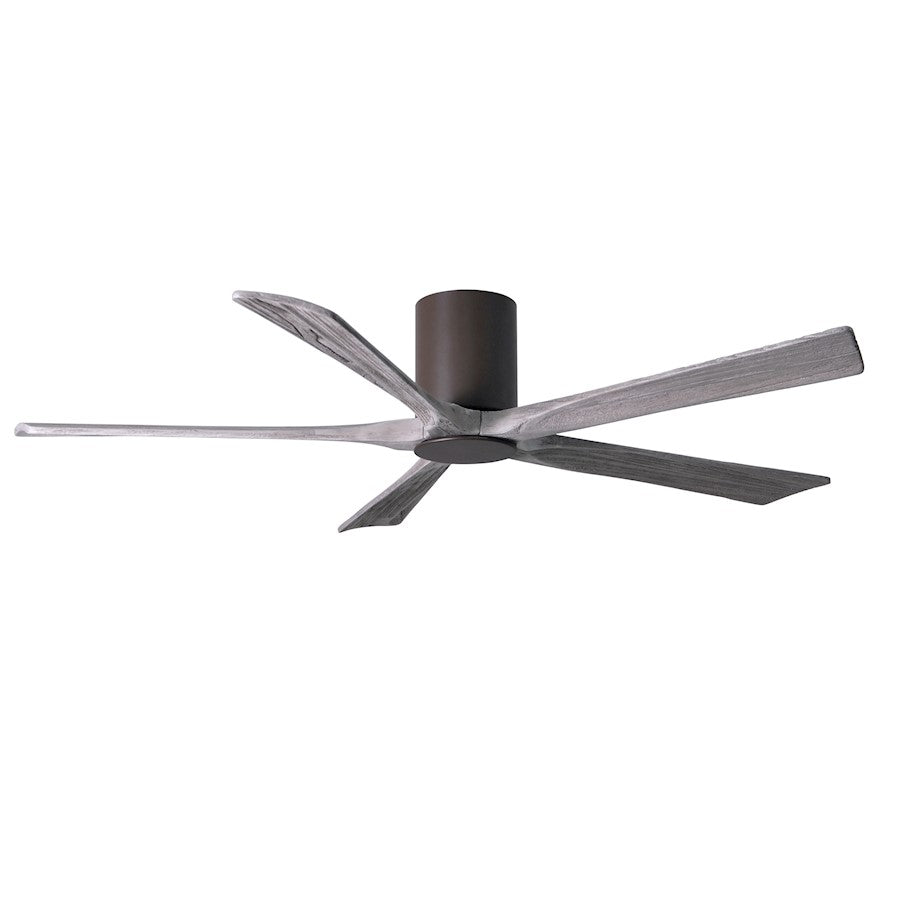 Matthews Fan Irene-5HLK 52in 5-Blade Ceiling Fan | Textured Bronze and Barn Wood Tone Wood Blades | Bedroom & Living Room | D | Model IR5HLK-TB-BW-52