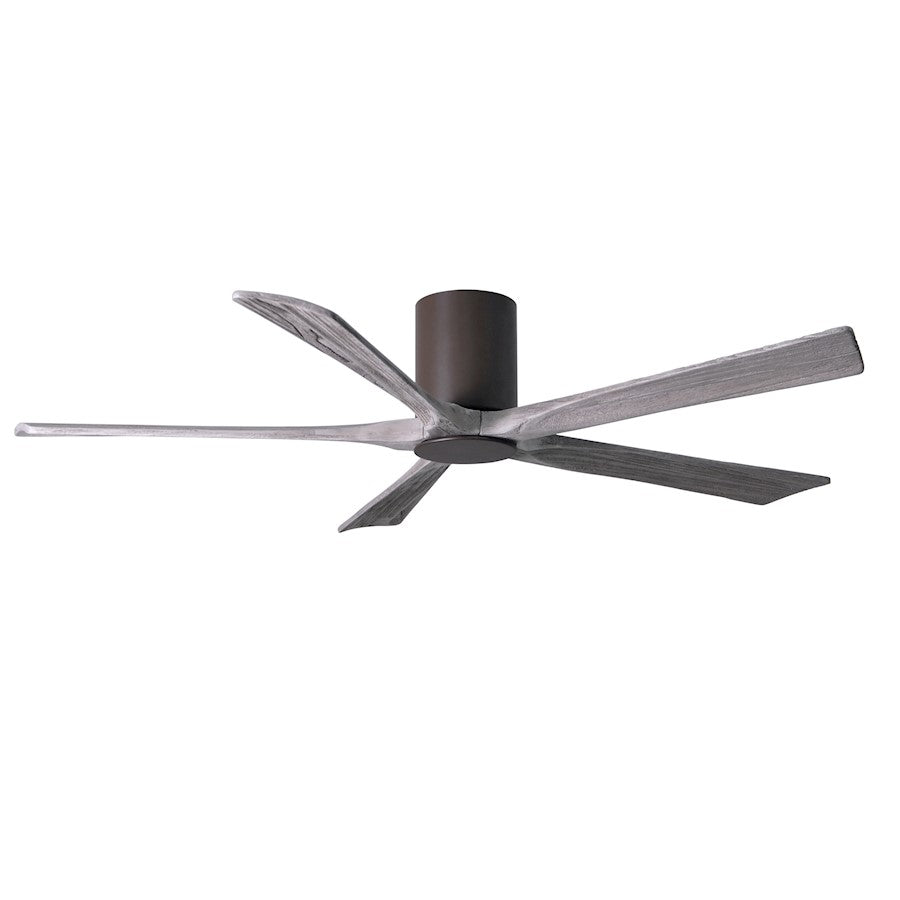 Matthews Fan Irene-5HLK 52in 5-Blade Ceiling Fan | Textured Bronze and Barn Wood Tone Wood Blades | Bedroom & Living Room | D | Model IR5HLK-TB-BW-52
