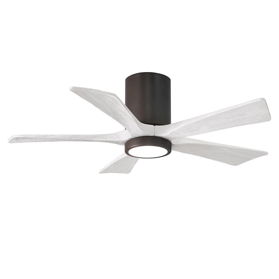 Matthews Fans Irene 5HLK 60in 5-Blade Ceiling Fan | Textured Bronze and Matte White Wood Blades | Bedroom & Living Room | Model IR5HLK-TB-MWH-60