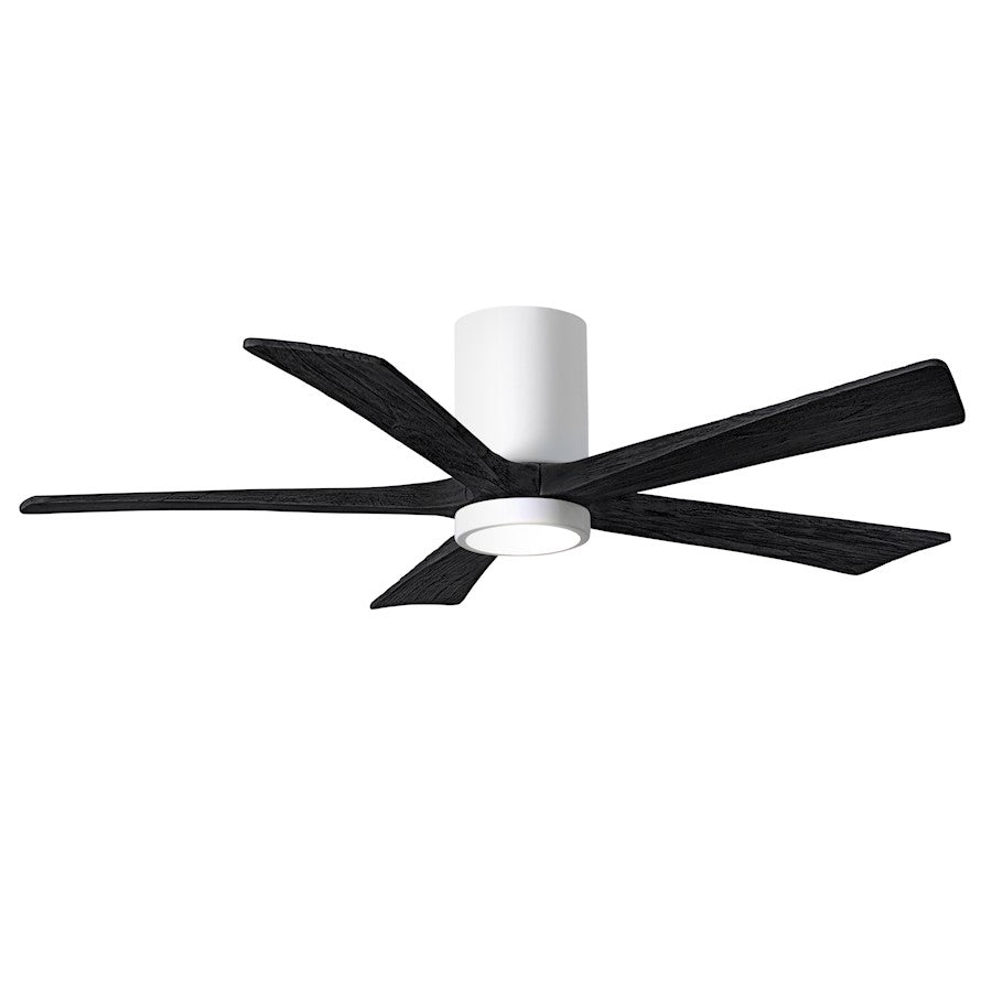 Matthews Fans Irene 5HLK 60in 5-Light Ceiling Fan | Gloss White and Matte White Solid Wood Blades | Bedroom & Living Room | Model IR5HLK-WH-MWH-60