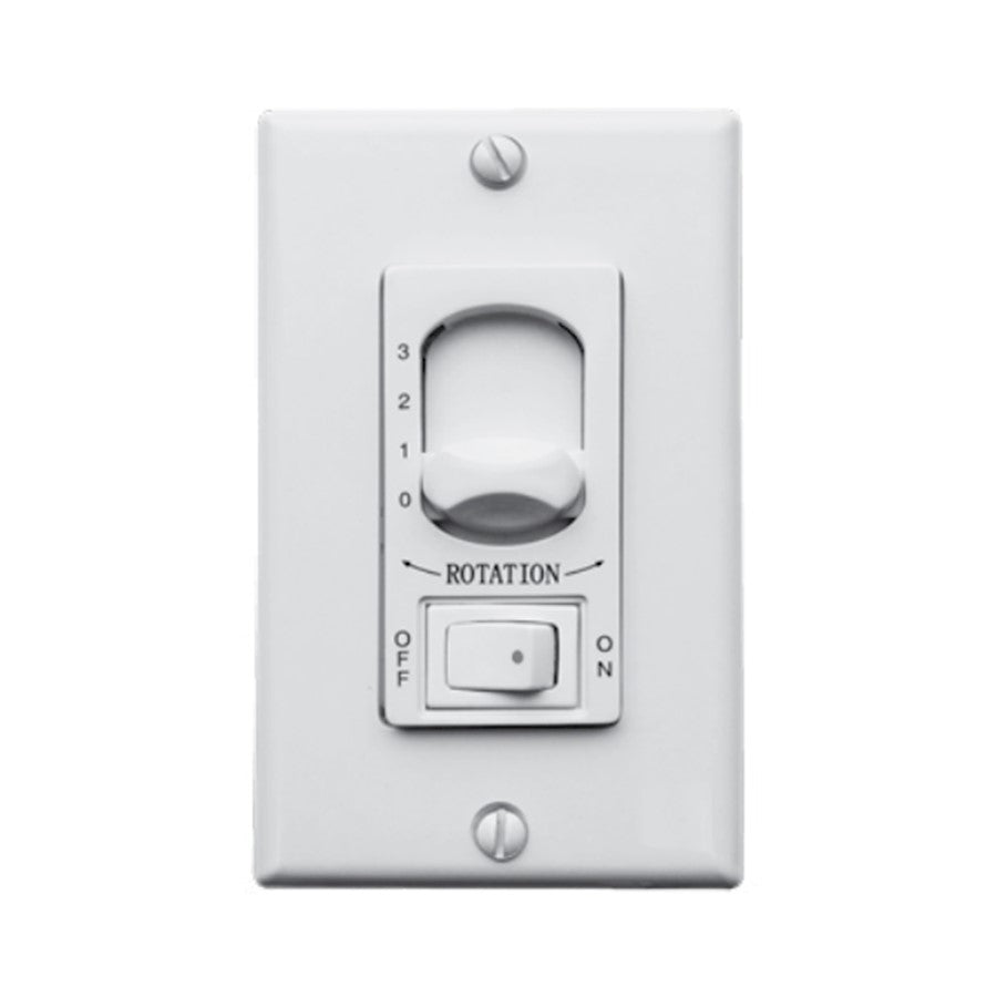 Matthews Fan Kaye Oscillating Wall Fan, Gloss White/Metal Wood Blades