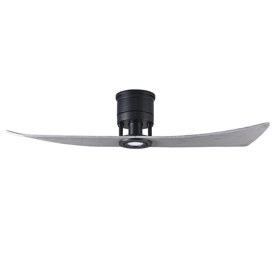 Matthews Fans Lindsay 52in 2-Blade LED Ceiling Fan | Textured Bronze and Walnut Solid Wood | Bedroom & Living Room | 52 x 52 x 10 in | Model LW-TB-WA