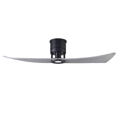 Matthews Fans Lindsay 52in 2-Blade LED Ceiling Fan | Textured Bronze and Walnut Solid Wood | Bedroom & Living Room | 52 x 52 x 10 in | Model LW-TB-WA
