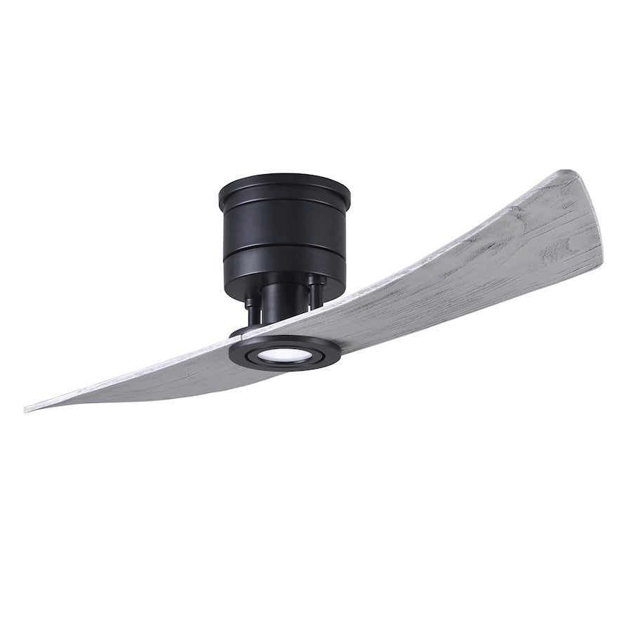 Matthews Fans Lindsay 52in 2-Blade LED Ceiling Fan | Textured Bronze and Walnut Solid Wood | Bedroom & Living Room | 52 x 52 x 10 in | Model LW-TB-WA