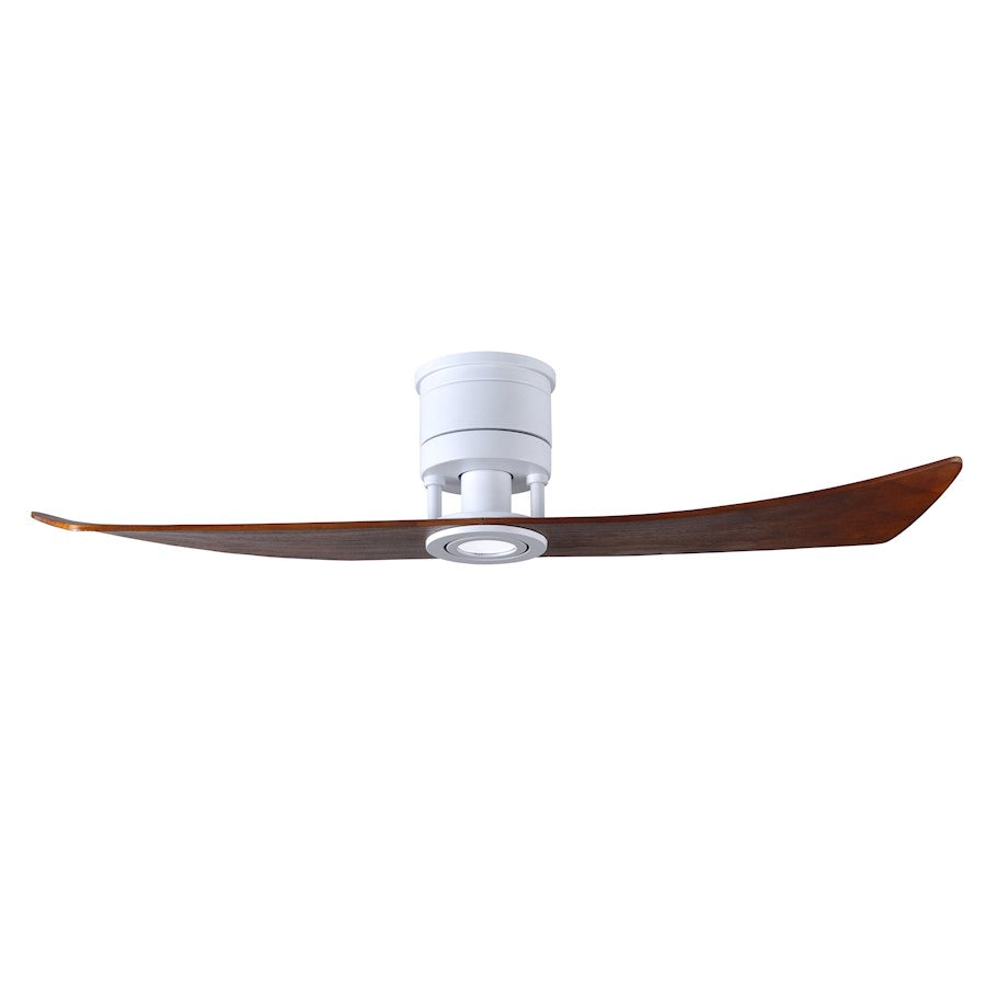 Matthews Fans Lindsay 52in 2-Blade LED Ceiling Fan | Textured Bronze and Walnut Solid Wood | Bedroom & Living Room | 52 x 52 x 10 in | Model LW-TB-WA