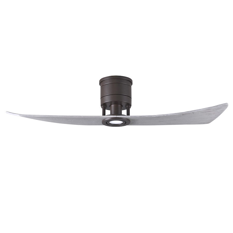 Matthews Fans Lindsay 52in 2-Blade LED Ceiling Fan | Textured Bronze and Walnut Solid Wood | Bedroom & Living Room | 52 x 52 x 10 in | Model LW-TB-WA