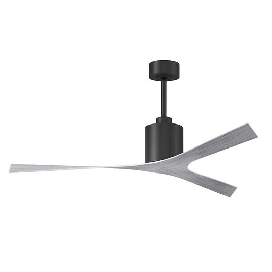 Matthews Fans Molly 56in 3-Blade Ceiling Fan | Contemporary Barn Wood Tone & Matte Black | Great Rooms & Open Living | Model MK-BK-BW