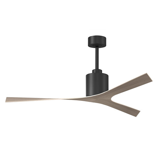 Matthews Fans Molly 56in 3-Blade Ceiling Fan | Contemporary Gray Ash Tone and Matte Black | Great Rooms & Open Living Areas | Model MK-BK-GA
