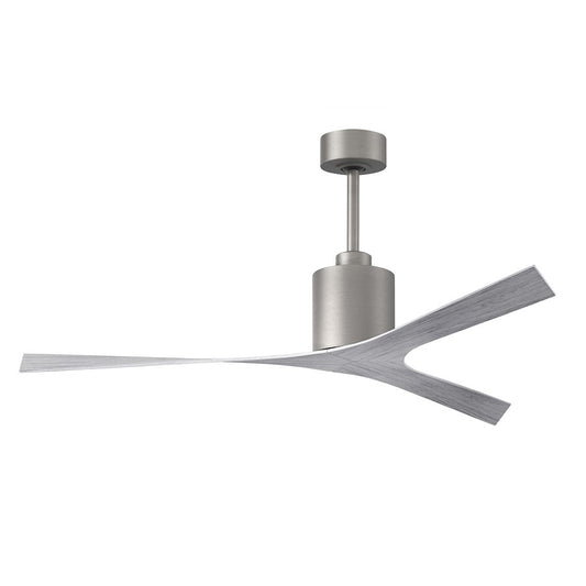 Matthews Fans Molly 56in 3-Blade Ceiling Fan | Contemporary Barn Wood Tone & Brushed Nickel | Great Rooms & Open Living | Model MK-BN-BW