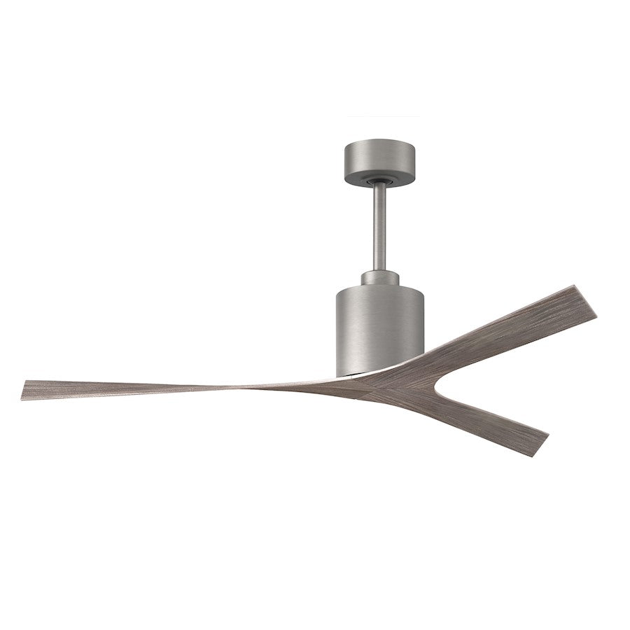 Matthews Fans Molly 56in 3-Blade Ceiling Fan | Contemporary Old Oak Tone & Brushed Nickel | Great Rooms & Open Living | Model MK-BN-OO