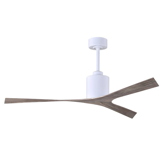 Matthews Fans Molly 56in 3-Blade Ceiling Fan | Old Oak and Gloss White | Great Rooms & Open Living | 56 x 56 x 12 in | Model MK-WH-OO