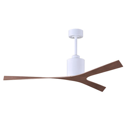 Matthews Fans Molly 56in 3-Blade Ceiling Fan | Walnut Tone and Gloss White | Great Rooms & Open Living | 56 x 56 x 12 in | Model MK-WH-WN