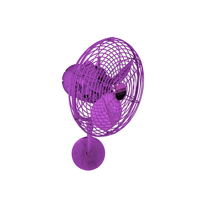Matthews Fans Michelle Parede 19in Directional Wall Fan | Ametista Cast Aluminum and Steel | Bedroom & Living Room Air | Model MP-LTPURPLE-MTL