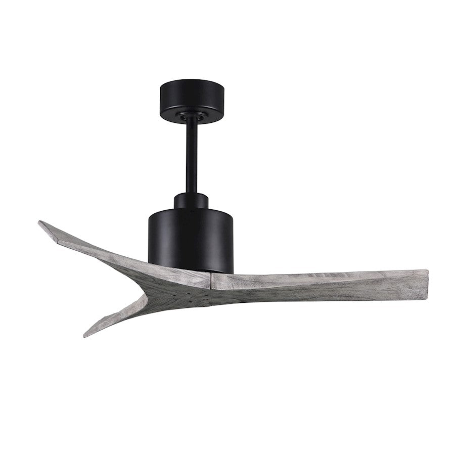 Matthews Fans Mollywood 60in 3-Blade Ceiling Fan | Contemporary Textured Bronze and Walnut Wood Blades | Living Room & Bedroom | Model MW-TB-WA-60
