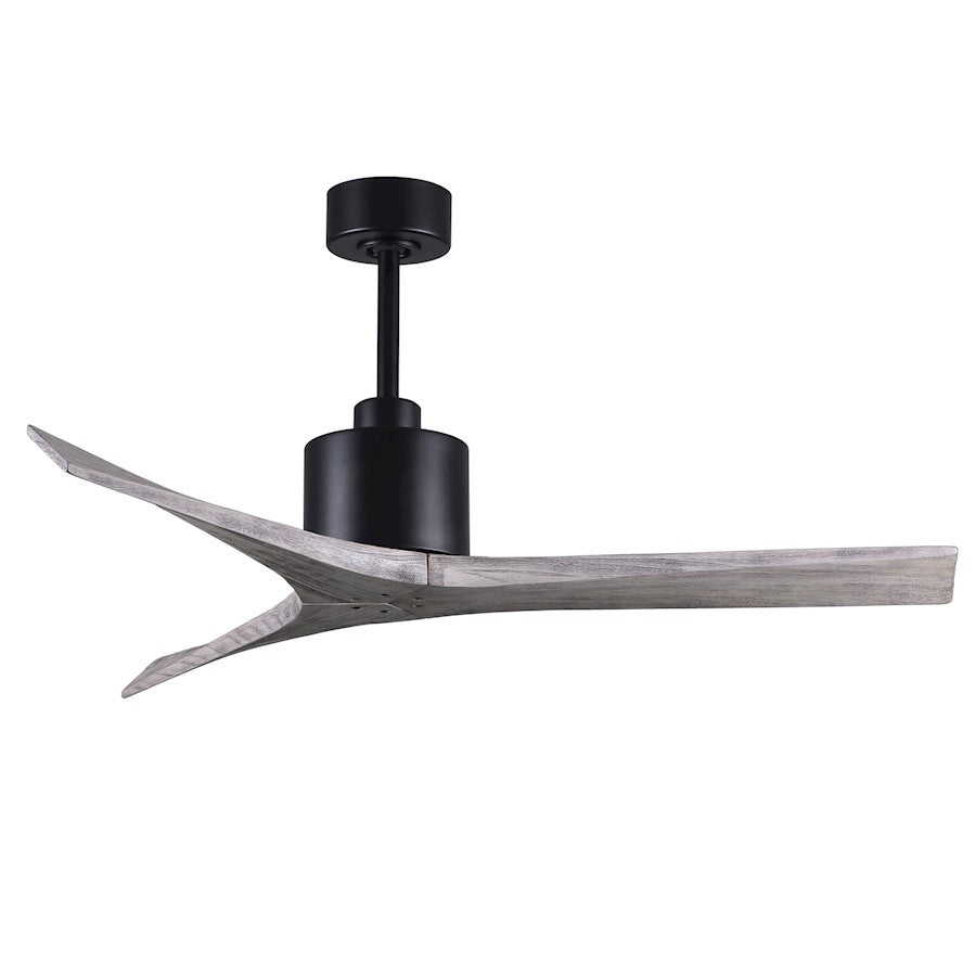 Matthews Fans Mollywood 60in 3-Blade Ceiling Fan | Contemporary Textured Bronze and Walnut Wood Blades | Living Room & Bedroom | Model MW-TB-WA-60