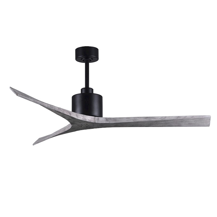 Matthews Fans Mollywood 60in 3-Blade Ceiling Fan | Contemporary Textured Bronze and Walnut Wood Blades | Living Room & Bedroom | Model MW-TB-WA-60