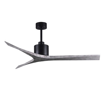 Matthews Fans Mollywood 60in 3-Blade Ceiling Fan | Contemporary Textured Bronze and Walnut Wood Blades | Living Room & Bedroom | Model MW-TB-WA-60
