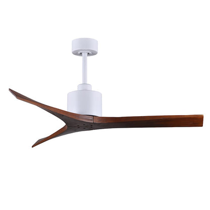 Matthews Fans Mollywood 60in 3-Blade Ceiling Fan | Contemporary Textured Bronze and Walnut Wood Blades | Living Room & Bedroom | Model MW-TB-WA-60
