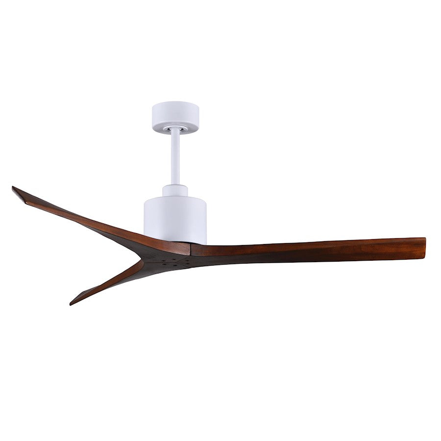 Matthews Fans Mollywood 60in 3-Blade Ceiling Fan | Contemporary Textured Bronze and Walnut Wood Blades | Living Room & Bedroom | Model MW-TB-WA-60