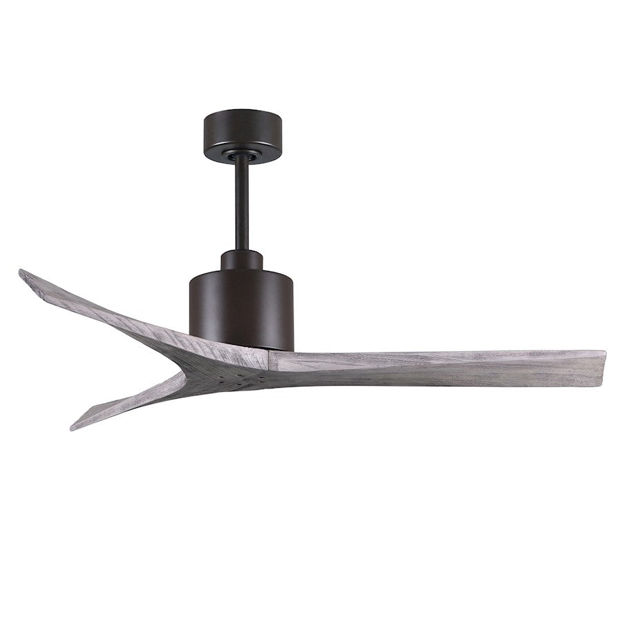 Matthews Fans Mollywood 60in 3-Blade Ceiling Fan | Contemporary Textured Bronze and Walnut Wood Blades | Living Room & Bedroom | Model MW-TB-WA-60
