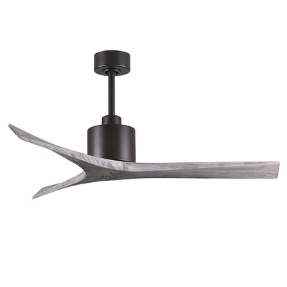 Matthews Fans Mollywood 60in 3-Blade Ceiling Fan | Contemporary Textured Bronze and Walnut Wood Blades | Living Room & Bedroom | Model MW-TB-WA-60