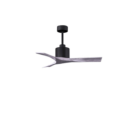 Matthews Fans Nan 42in 3-Blade Ceiling Fan | Contemporary Textured Bronze and Walnut Solid Wood | Bedroom & Living Room | Model NK-TB-WA-42
