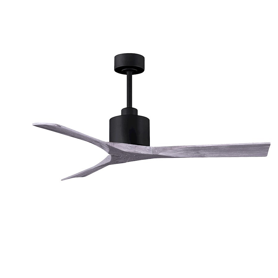 Matthews Nan 52in 3-Blade Ceiling Fan | Contemporary Textured Bronze and Walnut Wood | Living Room & Covered Patio | Model NK-TB-WA-52