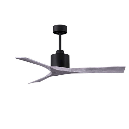 Matthews Nan 52in 3-Blade Ceiling Fan | Contemporary Textured Bronze and Walnut Wood | Living Room & Covered Patio | Model NK-TB-WA-52