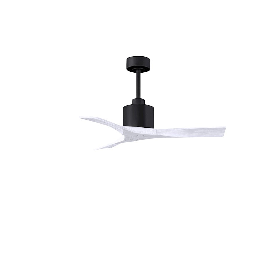 Matthews Fans Nan 42in 3-Blade Ceiling Fan | Contemporary Textured Bronze and Walnut Solid Wood | Bedroom & Living Room | Model NK-TB-WA-42