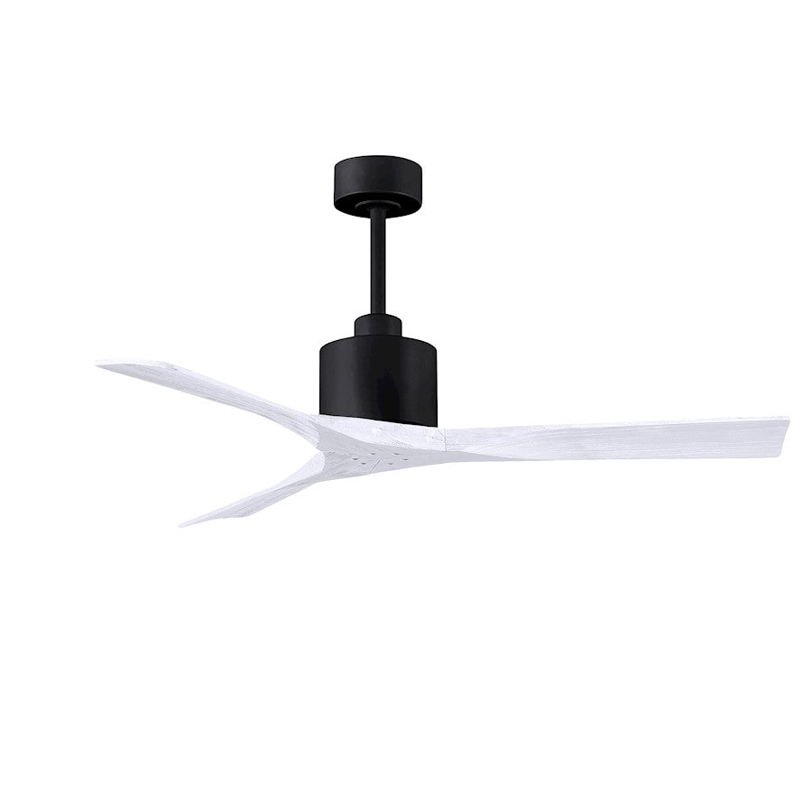 Matthews Nan 52in 3-Blade Ceiling Fan | Contemporary Textured Bronze and Walnut Wood | Living Room & Covered Patio | Model NK-TB-WA-52